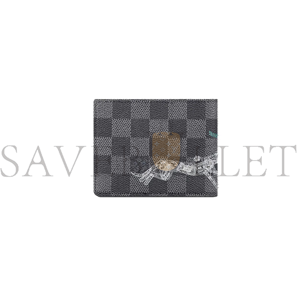 LOUIS VUITTON SLENDER WALLETDAMIER GRAPHITE STAMPS N64604 (12*9cm)